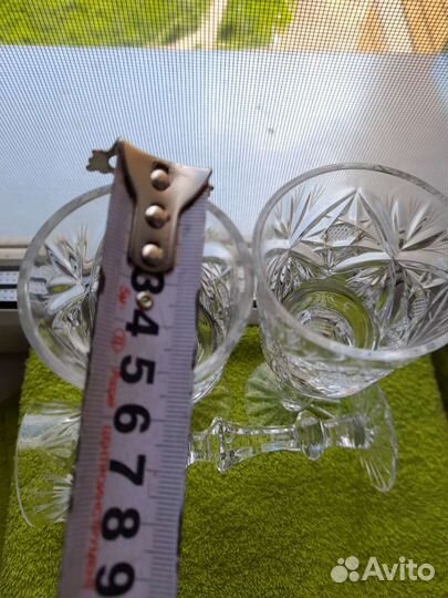 Хрустальные фужеры-рюмки гхз