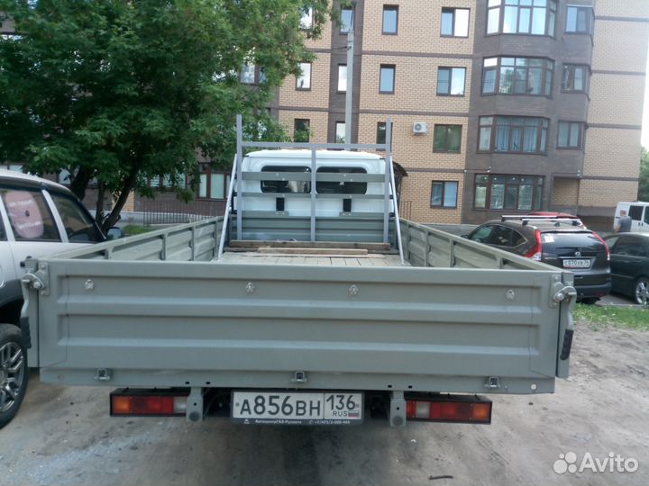 Грузоперевозки газель открытая борт 4.2 м 6 м