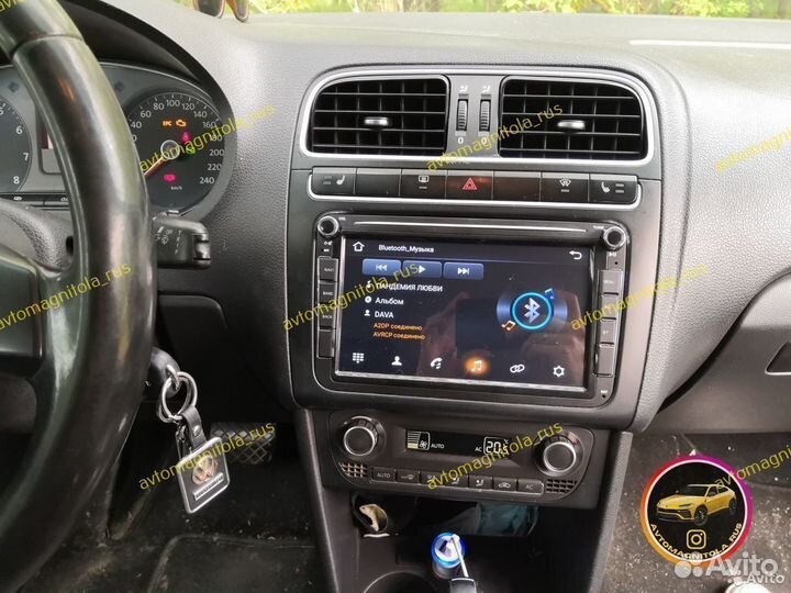 Магнитола Volkswagen universal крутилки 2/16GB