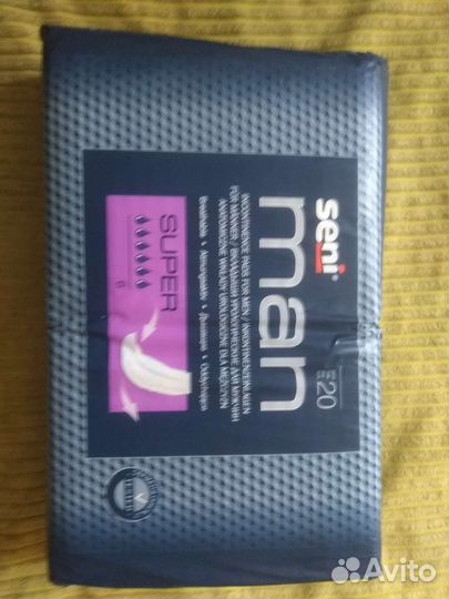 Прокладки урологические мужские,semi man supеr