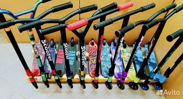 Самокат трюковой. Городской самокат. Детский