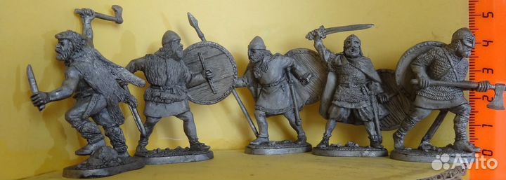 Солдатики оловянные. Наборы (по 5 шт). 40 мм