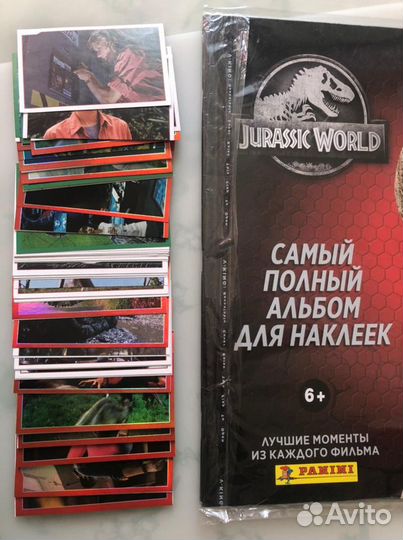 Полный сет panini jurassic world