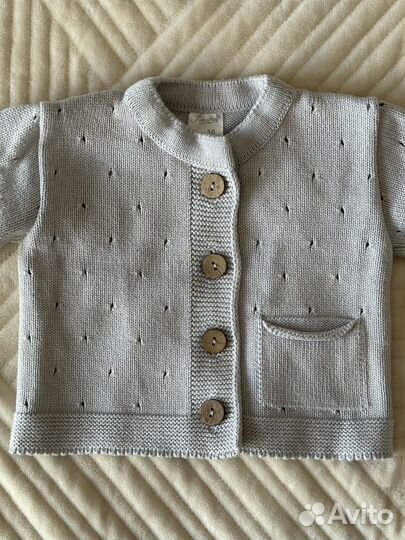 Вязаный костюм для новорожденного 56