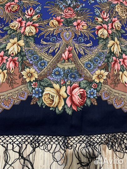 Шаль павловопосадская Июньское утро