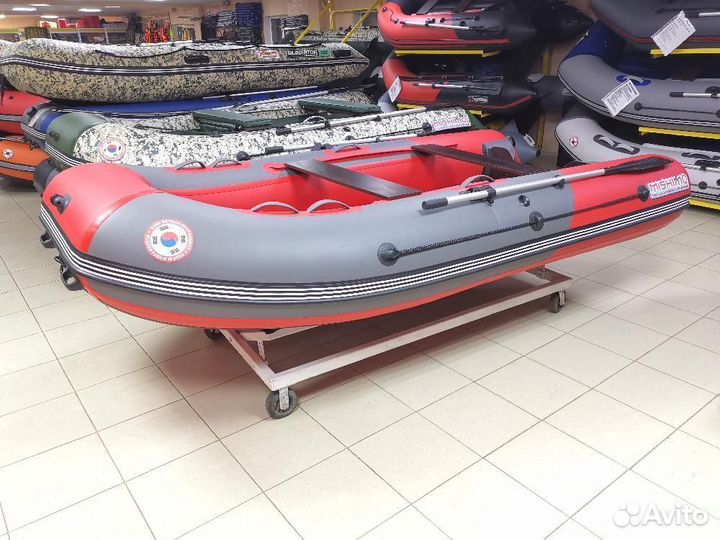 Лодка mishimo PRO 390 (серо-красная)
