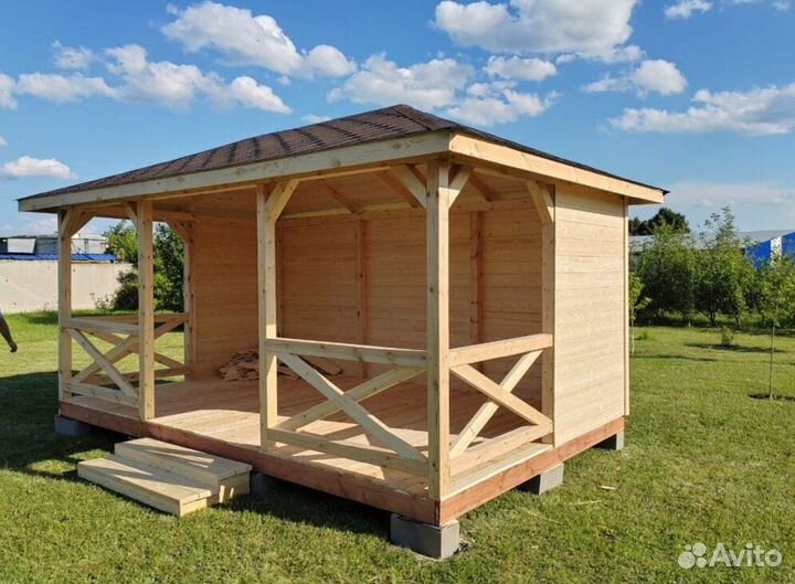 Деревянные беседки для дачи
