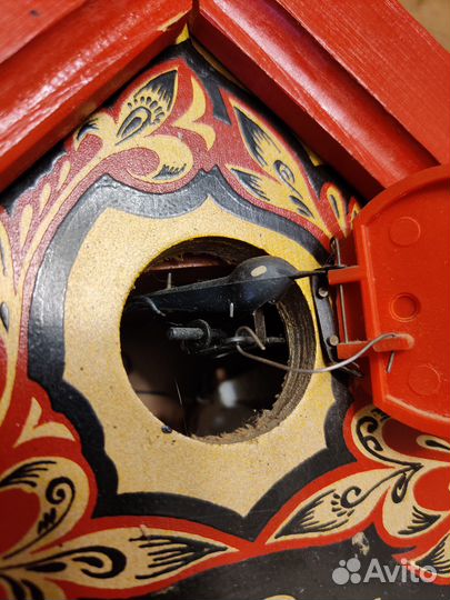 Часы с кукушкой СССР маяк под хохлому