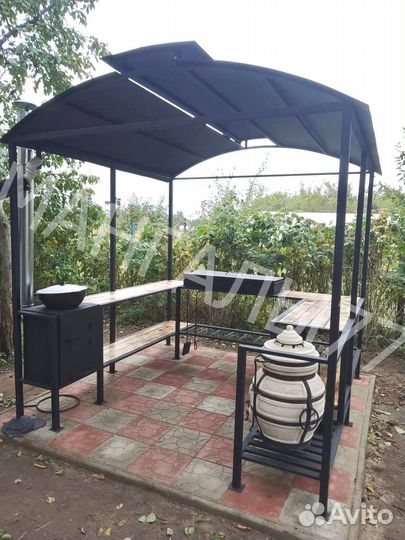 Мангал в стиле лофт