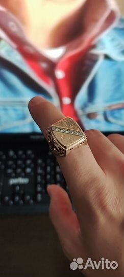 Золотое кольцо мужское