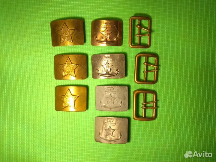 Пряжка солдатская са ссср, Морская