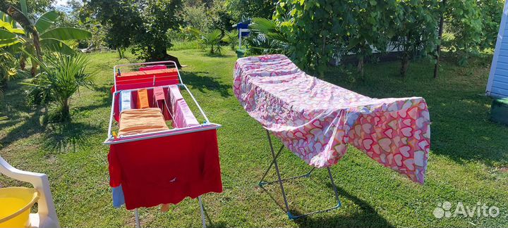 Сушилка для белья напольная ника белая и серая 18м