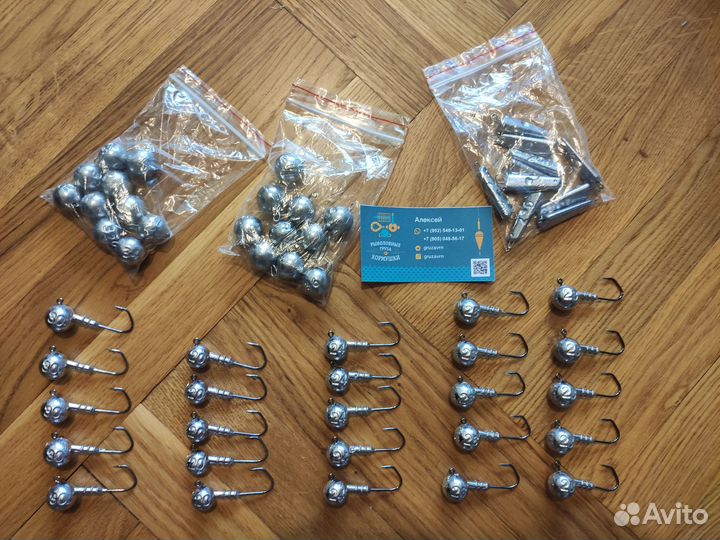 Набор чебурашек и джиг-головок