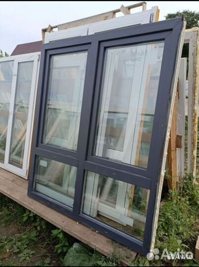 5шт Окна veka пвх 150*169см цвет графит