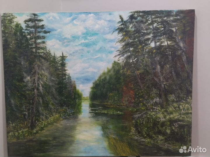 Картина маслом на холсте пейзаж