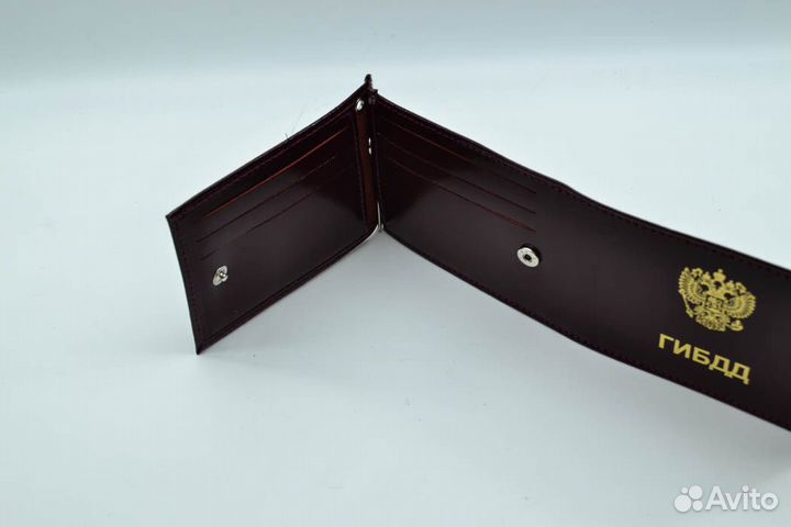 Обложка на удостоверение из натуральной кожи