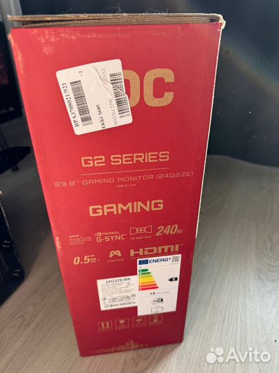 Монитор AOC 24g2ze/BK 240гц fhd