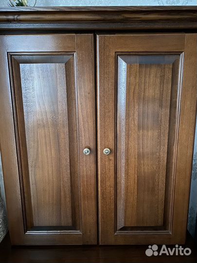 Камин-бар электрический из массива ясеня