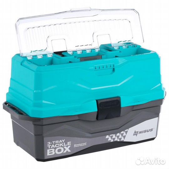 Ящик рыболовный Tackle Box трёхполочный nisus, бир