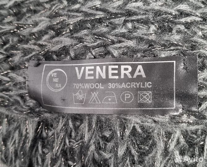 Снуд и берет вязаные с люрексом и палетками