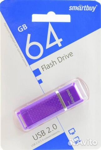 USB флешка Флешка 64 гб SmartBuy Quartz series Vio