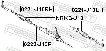 Пыльник рулевой рейки nissan qashqai J10E