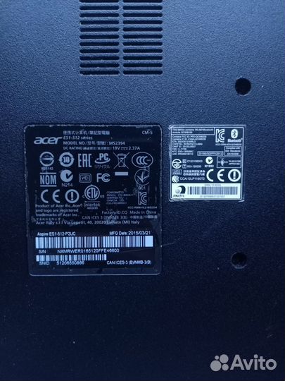 Ноутбук acer