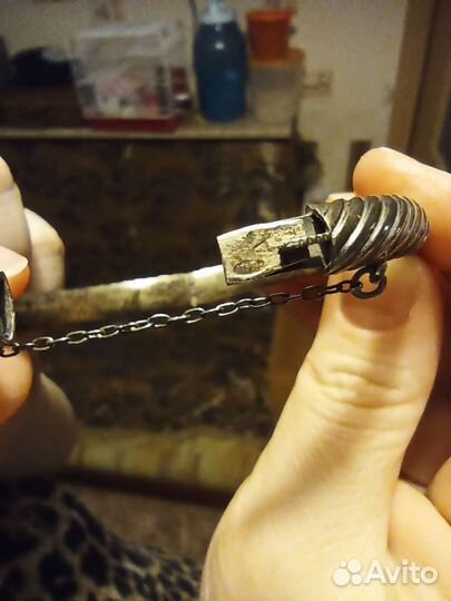 Серебряный браслет старинный