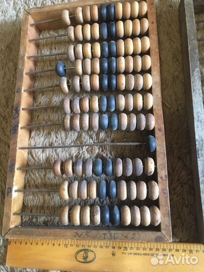 Счеты деревянные бухгалтерские СССР за 2 шт