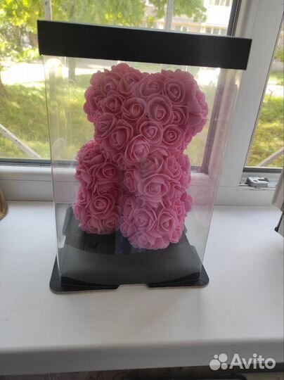 Мишка из роз 23 см