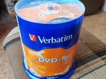 DVD-R диски Verbatim упаковка 100 штук