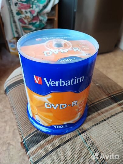 DVD-R диски Verbatim упаковка 100 штук