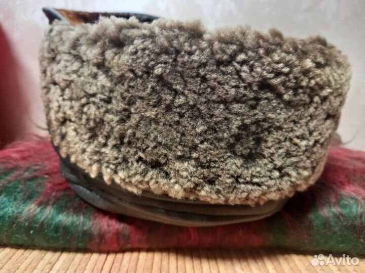 Шарф мохер и кепи дубленка