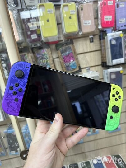 Nintendo switch oled Splatoon 3 edition прошитая