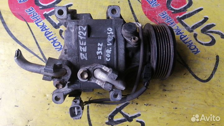 Компрессор кондиционера toyota 1ZZ spacio ZZE122 4