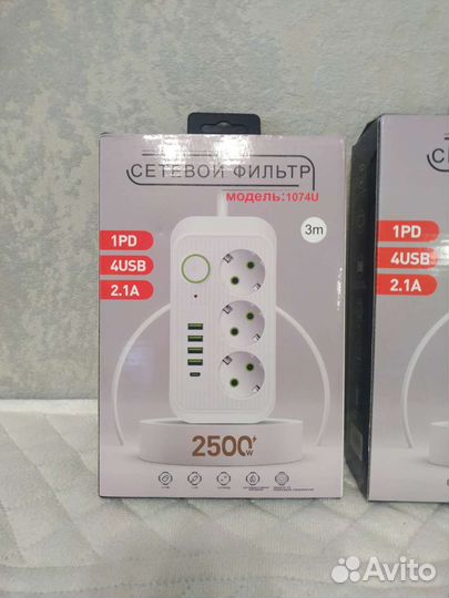 Сетевой фильтр с usb / type-c удлинитель