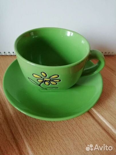 Чайная пара, фужеры хрусталь