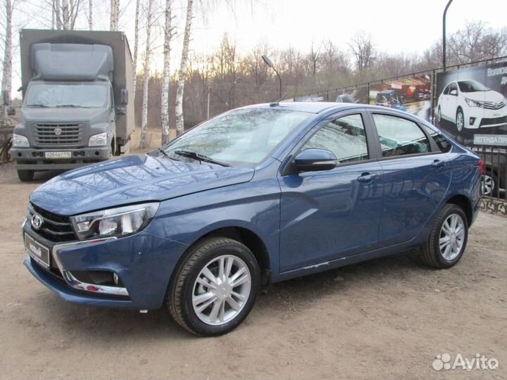 Бампер в цвет Лада Веста, цвет Синий