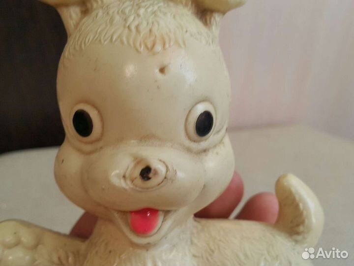 Ретро игрушка собачка 90х