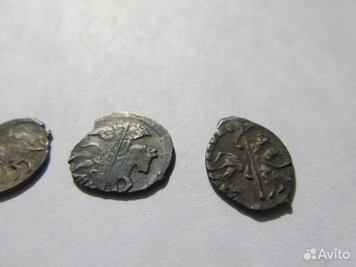 Копейка Иван Грозный 4 шт Серебро монеты