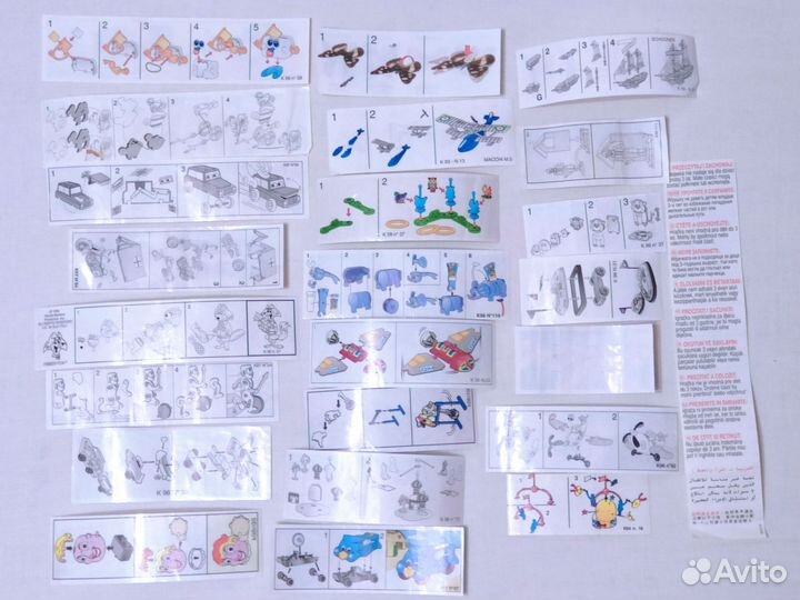 Вкладыши и яйца от Киндер- сюрприза 90-е