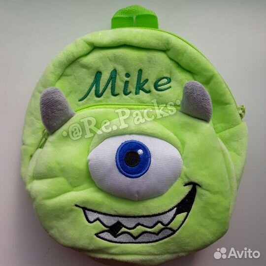 Детский плюшевый рюкзак Монстрик Майк