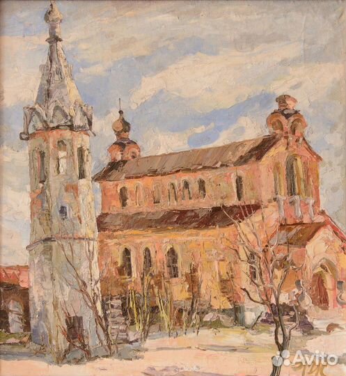 Картина холст масло 1976г Житков Н.Е