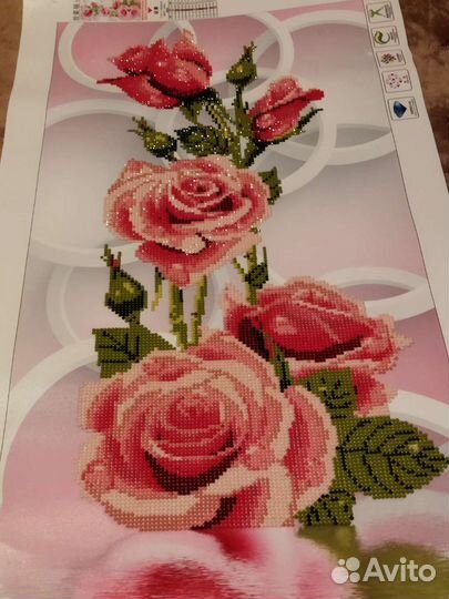 Алмазная вышивка. Готовая картина