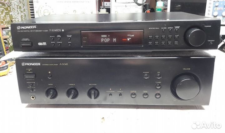 Усилитель Pioneer A-304R и тюнер Pioneer F-304RDS