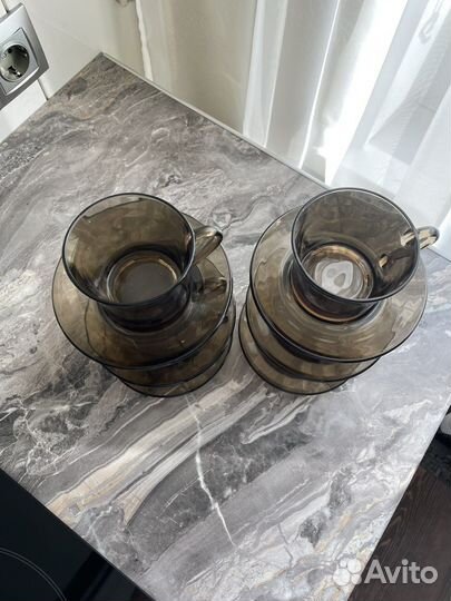 Набор Duralex для чая кофе кружка тарелка