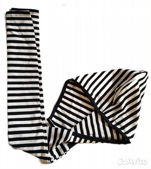 Шарф с капюшоном, новый, в полоску