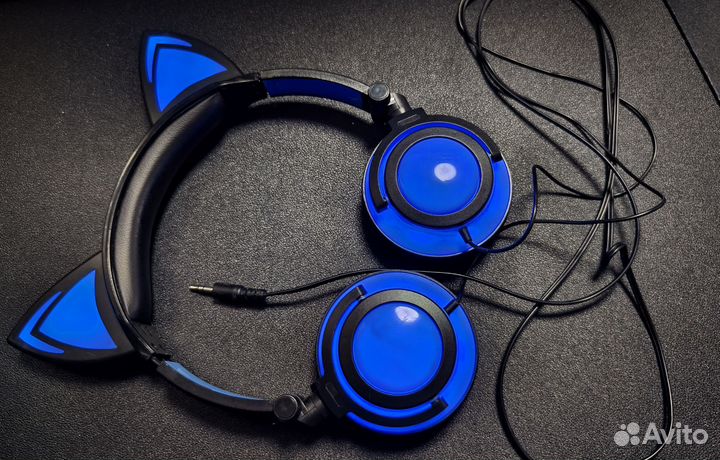 Милые наушники с ушками