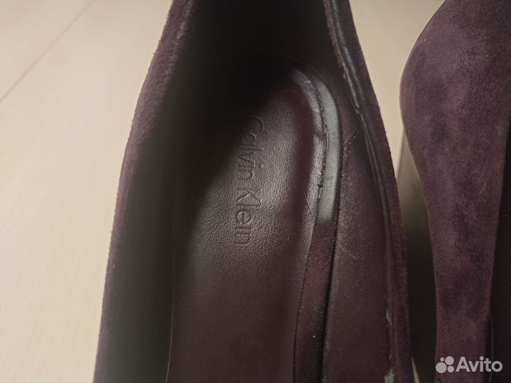 Замшевые туфли Calvin Klein