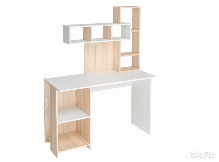 Стол письменный Олимп 1,2 м сонома/ белый